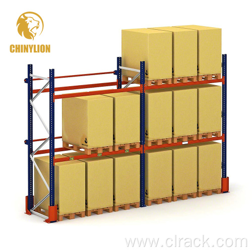 Metal pallet racking for storing heavy duty goods